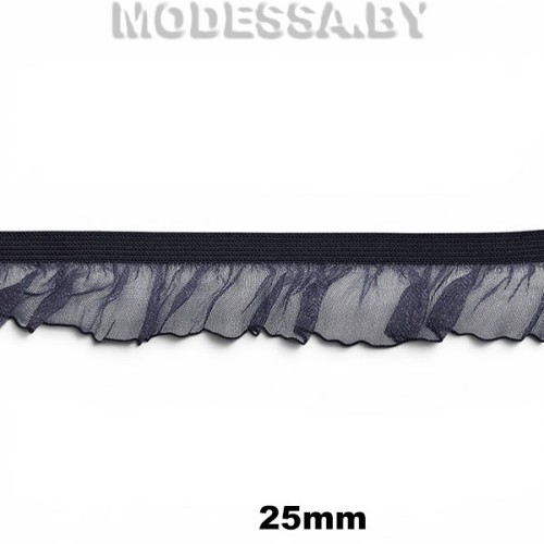 0157 CTZ Тесьма эласт. 25мм Ц:53 Синий