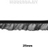 0157 CTZ Тесьма эласт. 25мм Ц:1 Чёрный
