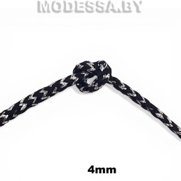 0016 Тесьма отделочная 4мм Ц:Черный S