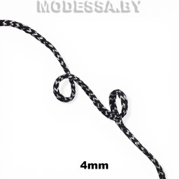 0016 Тесьма отделочная 4мм Ц:Черный S