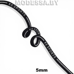 41355.2 Шнур текстильный 5мм Ц:Чёрный 