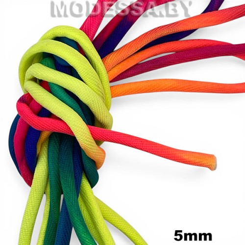 Шнур декоративный 5мм Ц:Радуга 
