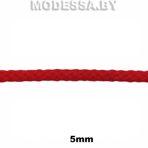 Шнур текстильный 5мм Ц:Красный 
