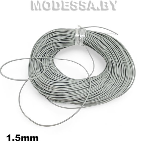 40954.15 Шнур кожаный 1.5мм Ц:10 Серый