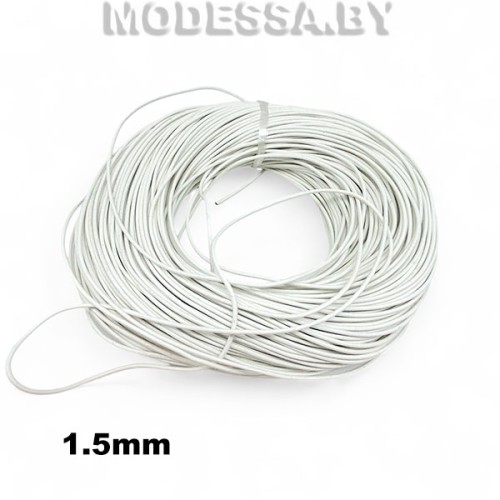 40954.15 Шнур кожаный 1.5мм Ц:2 Молочный