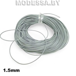 40954.15 Шнур кожаный 1.5мм Ц:3 Серый