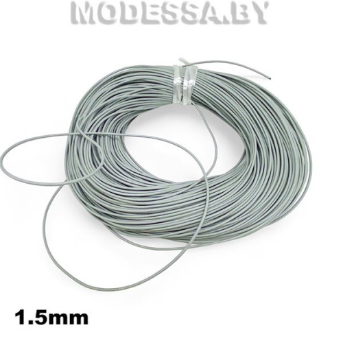 40954.15 Шнур кожаный 1.5мм Ц:3 Серый