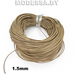 40954.15 Шнур кожаный 1.5мм Ц:4 Бежевый
