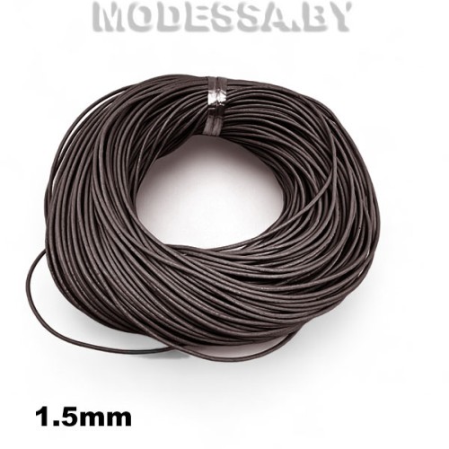 40954.15 Шнур кожаный 1.5мм Ц:5 Коричневый