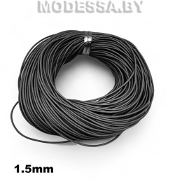 40954.15 Шнур кожаный 1.5мм Ц:Чёрный