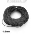 40954.15 Шнур кожаный 1.5мм Ц:Чёрный