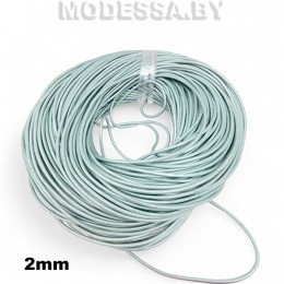 40954.2 Шнур кожаный 2мм Ц:3 Мятный