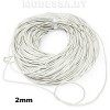 40954.2 Шнур кожаный 2мм Ц:4 Белый