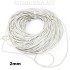 40954.2 Шнур кожаный 2мм Ц:4 Белый