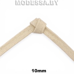 Шнур плетеный х/б 10мм Ц:Бежевый 