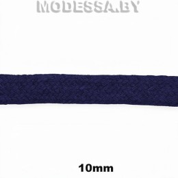 Шнур плетеный х/б 10мм Ц:Т.Синий 2