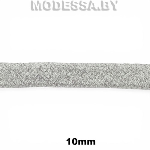 Шнур вязаный х/б 10мм Ц:Серый