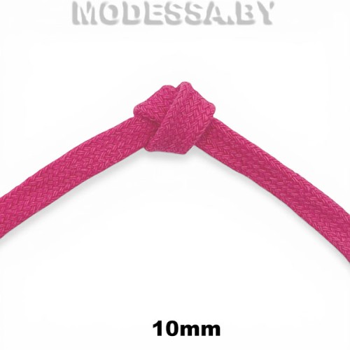 Шнур плетеный х/б 10мм Ц:Розовый