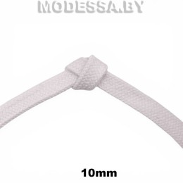 Шнур вязаный х/б 10мм Ц:Белый