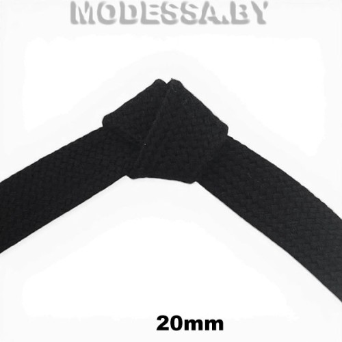 Шнур вязаный 20мм Ц:Чёрный