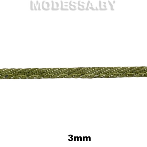 110 MF Тесьма 3мм Ц:1 Олива