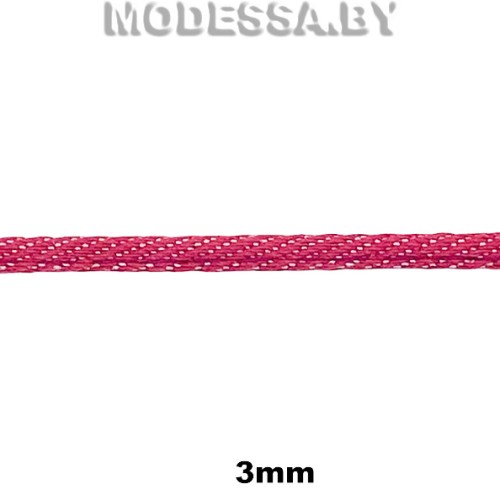110 MF Тесьма 3мм Ц:Розовый 