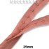 0238 CTZ Тесьма с застёжками 25мм Ц:7 Коралловый 