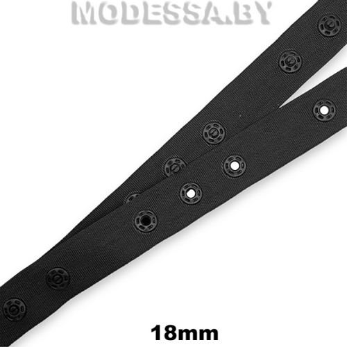 Тесьма с застёжкой 36x18x18 Ц:Чёрный