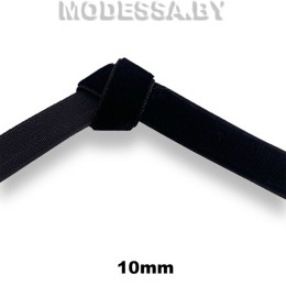 033А.16 лента текст.декор.бархатная 10 мм Ц:Чёрный