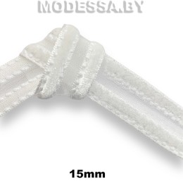 2817 Лента бархатная 15мм Ц:200 Белый