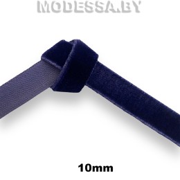 40810.14 Лента бархатная 10мм Ц:2 Т.Синий