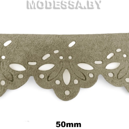 Тесьма с тиснением 50мм Ц:Бежевый 