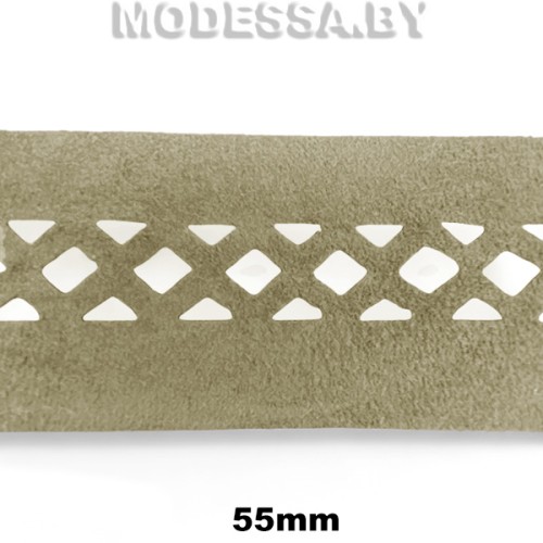 Тесьма с тиснением 55мм Ц:Бежевый