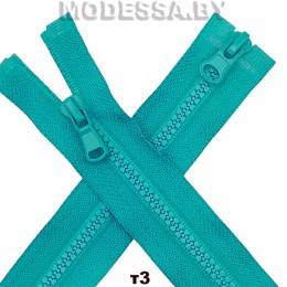 Молния трактор тип3 75см 2бегунка Ц:359 Бирюзовый