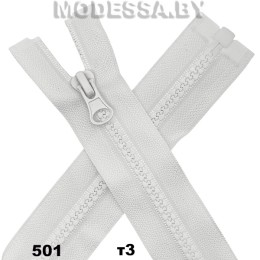 Молния трактор тип3 40см 1бег. Ц:501 Белый