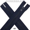Молния трактор тип3 25см 1бегунок Ц:Т.Синий
