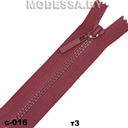 Молния трактор тип3 10см 1бегунок Ц:С-016 Т.Розовый