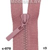 Молния тракторная тип3 Ц:С-070 Розовый