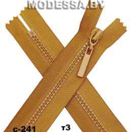 Молния трактор тип3 16см 1бегунок Ц:С-241 Горчичный