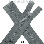 Молния трактор тип3 45см 1бегунок Ц:С-578 Серый