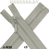 Молния трактор тип3 35см 1бегунок Ц:С-832 Серый