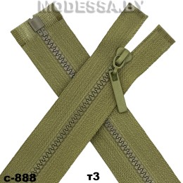 Молния трактор тип3 45см 1бегунок Ц:С-888 Зелёный