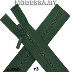 Молния трактор тип3 55см 1бегунок Ц:С-890 Зелёный