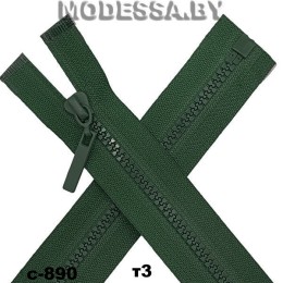 Молния трактор тип3 55см 1бегунок Ц:С-890 Зелёный