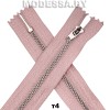 Молния металл тип4 16см 1бегунок Ц:344 Розовый/Никель