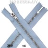 Молния металл тип4 20см 1бег. Ц:350 N Голубой