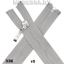 Молния металл тип5 55см 1бег. Ц:336 N Серый