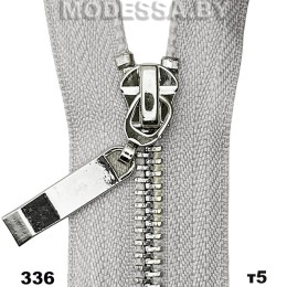 Молния металл тип5 Ц:336 N Серый