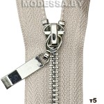 Молния металлическая тип5 Ц:371 Бежевый/Никель