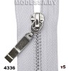 Молния металлическая тип5 Ц:4336 Серый/Никель